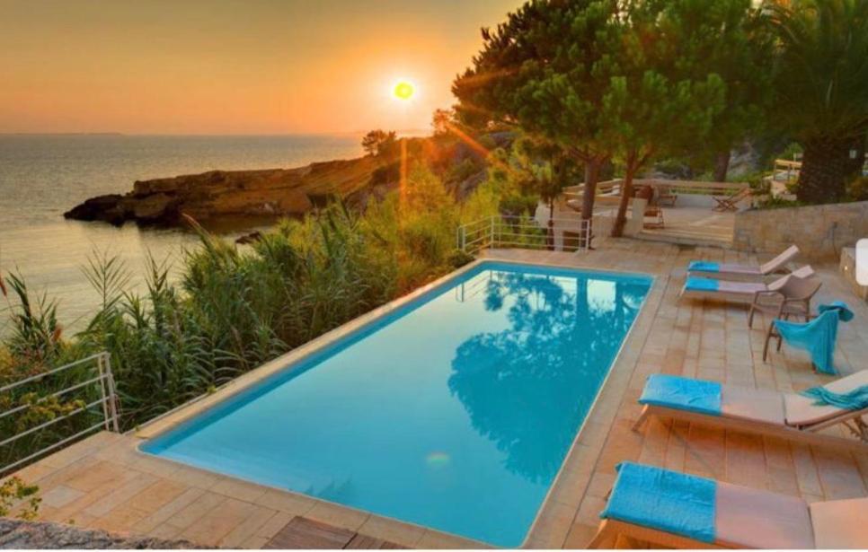 Villaparadiso Beach Front Villa Makris Gialos Argostoli  Buitenkant foto